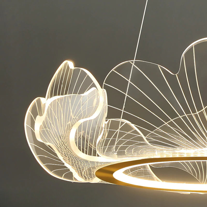 Kristy Design LED Kronleuchter Dimmbar Weiß Schlafzimmer