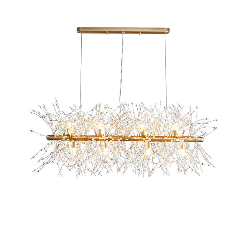 Kristy Pendelleuchte Hängelampe Gold Ess/Wohnzimmer Modern Design LED