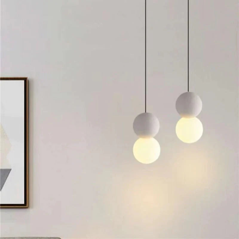 Avi Modern LED Pendelleuchte Schwarz Metall Schlaf Wohnzimmer