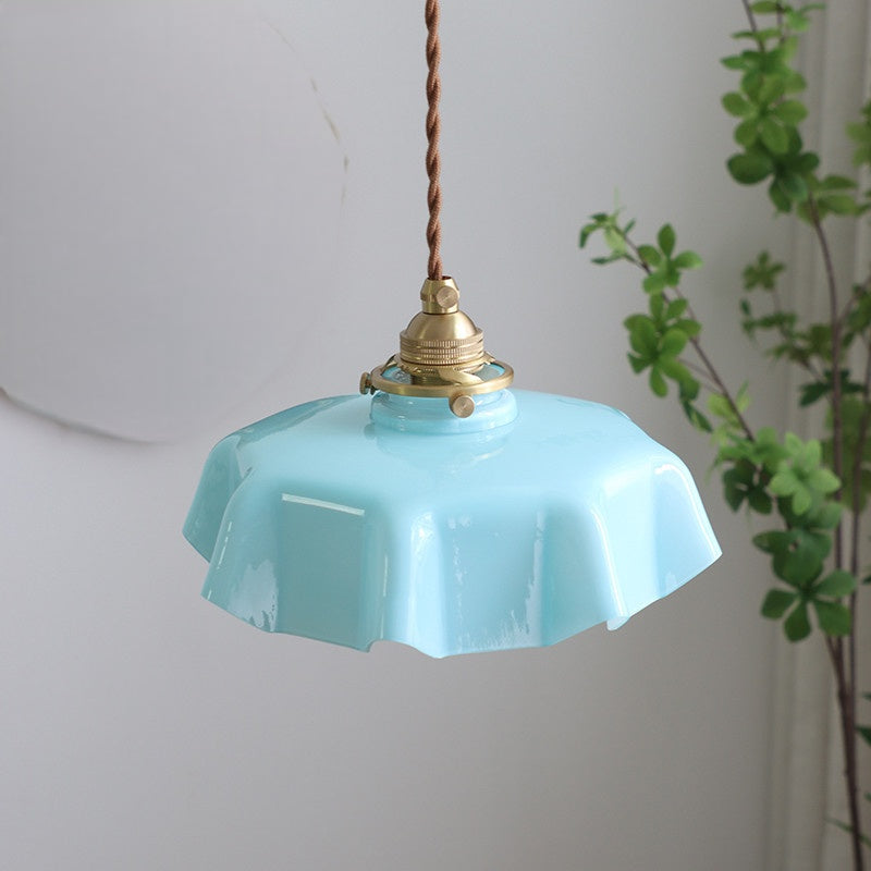 Valentina Vintage LED Pendelleuchte Glas/Holz/Metall Schlaf/Esszimmer