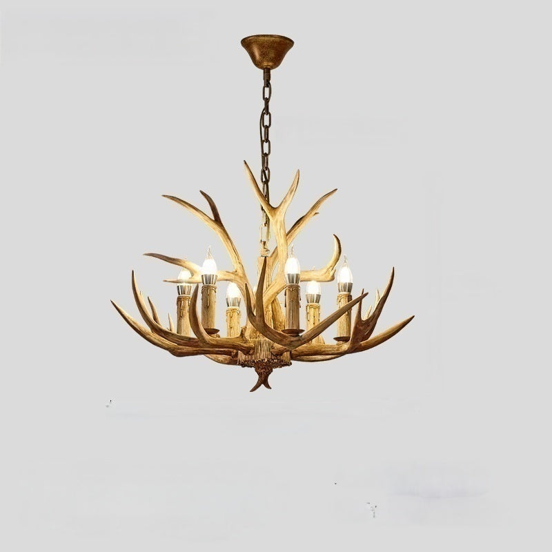 Silva Retro LED Pendelleuchte Holz Metall Bar/Esszimmer/Wohnzimmer