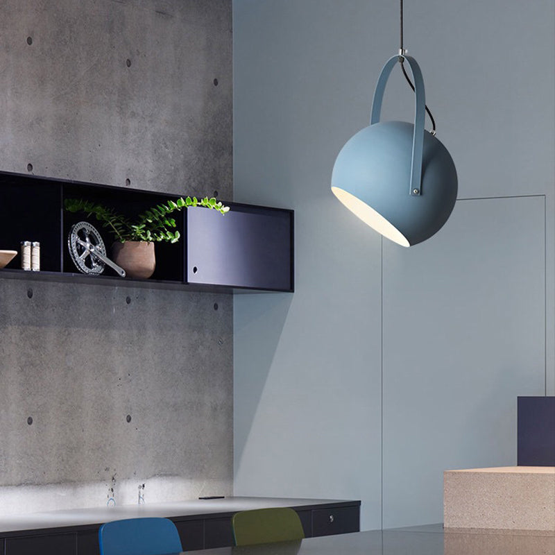 Aria Kugel LED Pendelleuchte Gelb/Blau/Grau Esszimmer