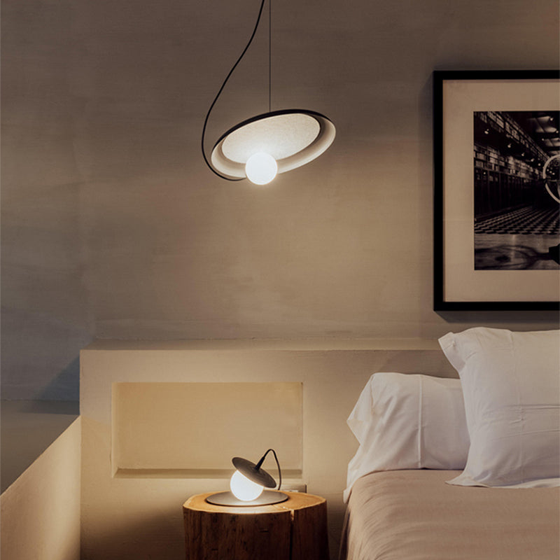 Avi Modern LED Pendelleuchte Ring Esszimmer 3 Farben Acryl/Metall