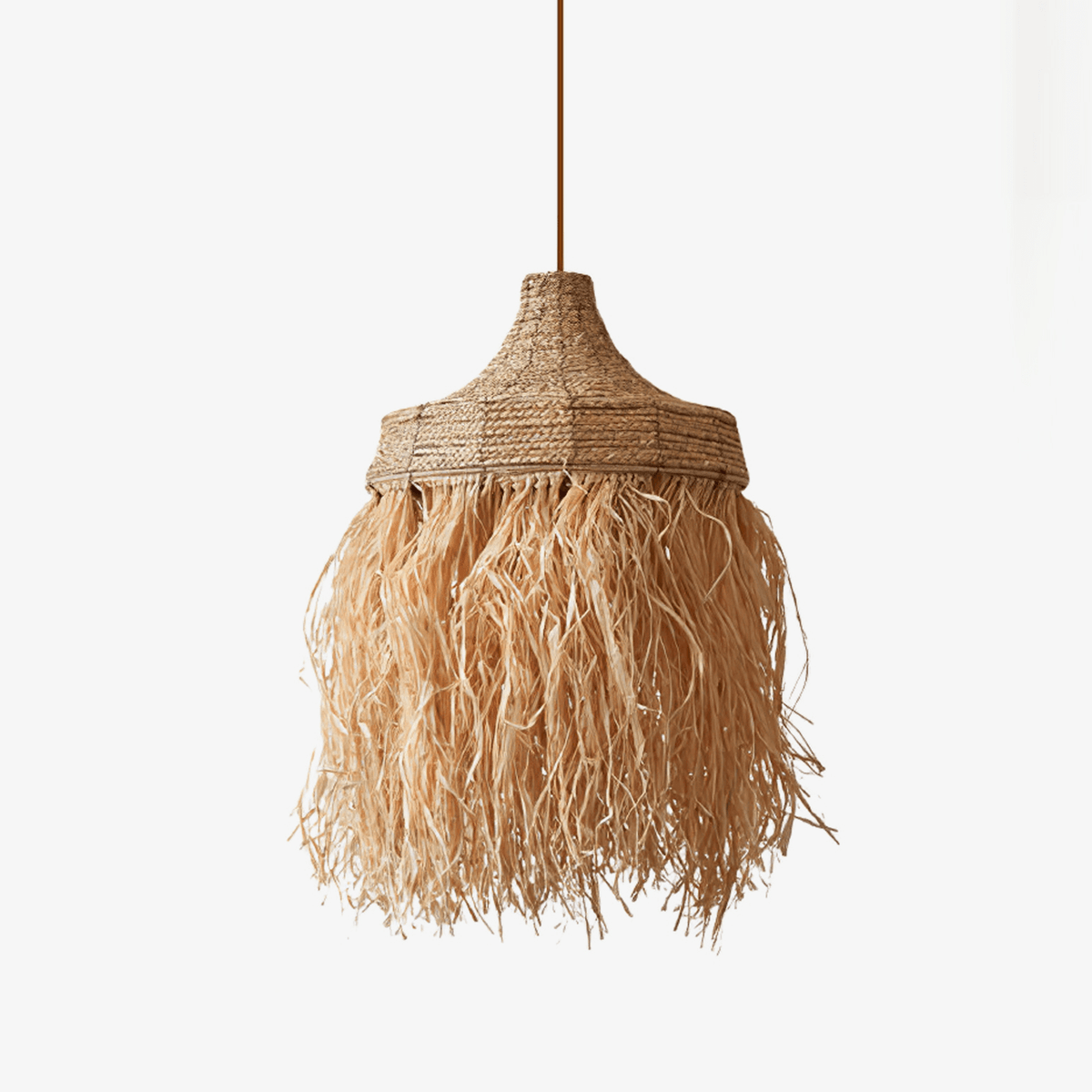 Bohemian Raffia Pendelleuchte