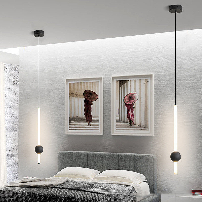 Arisha Modern LED Pendelleuchte Schwarz Schlaf/Wohn/Esszimmer Metall&Glas