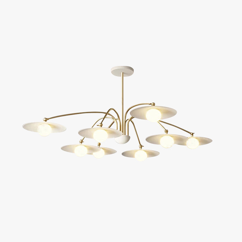 Cairns Modern LED Pendelleuchte Kegel Kugel Wohnzimmer, Gold, Metall Glas