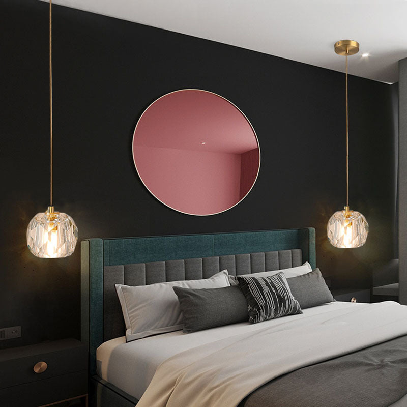 Kristy Modern LED Pendelleuchte Weiß/Gold Schlafzimmer/Wohnzimmer