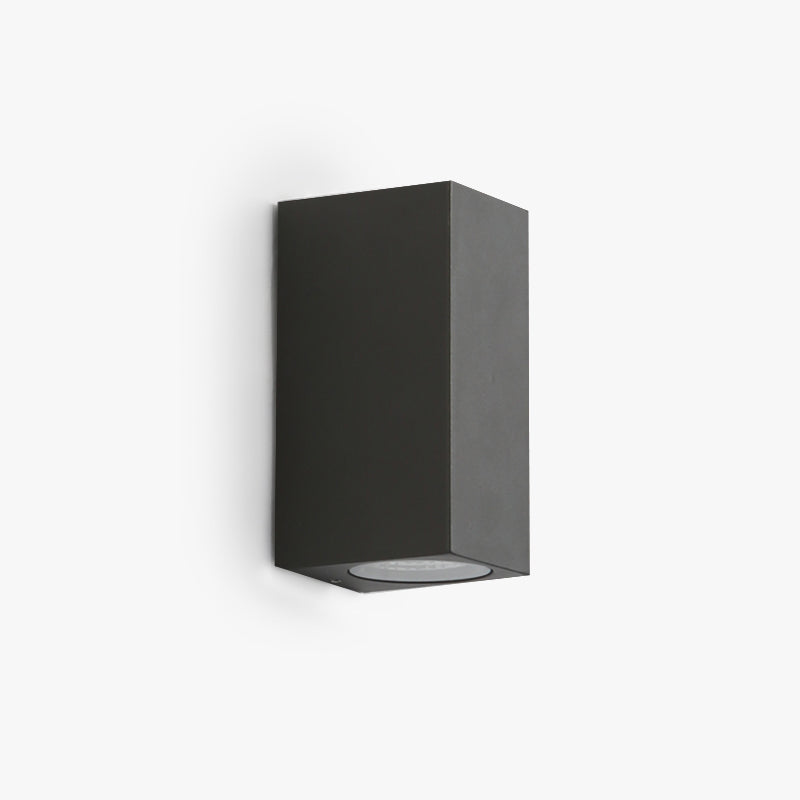 Ray Modern Rechteckige LED Außenwandleuchte Metall Glas Flur Garden