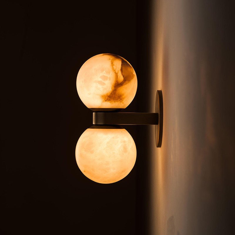 Lumenor Alabaster Celestia Orb Wandleuchte