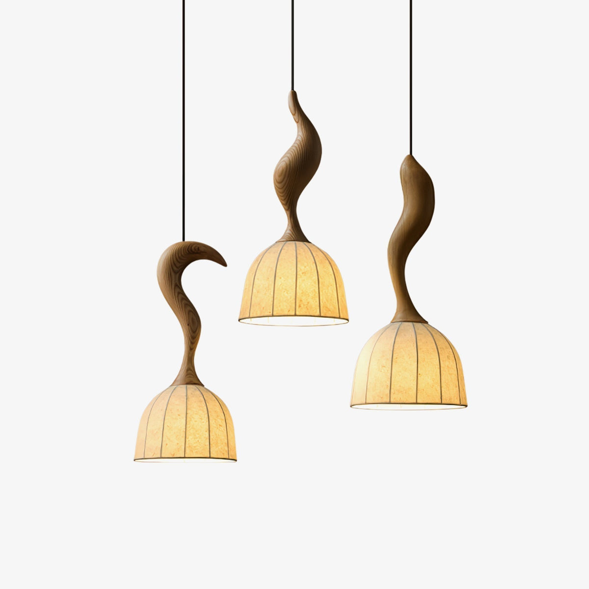 Colire Kreativität verdrehtes Holz Pendelleuchte