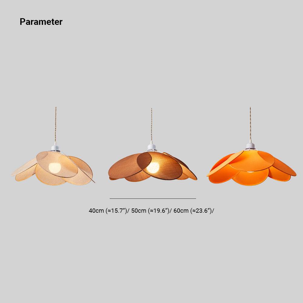 Ritta Pendelleuchte 3 Farben, Metall & Tücher, Durchmesser 40/50/60cm