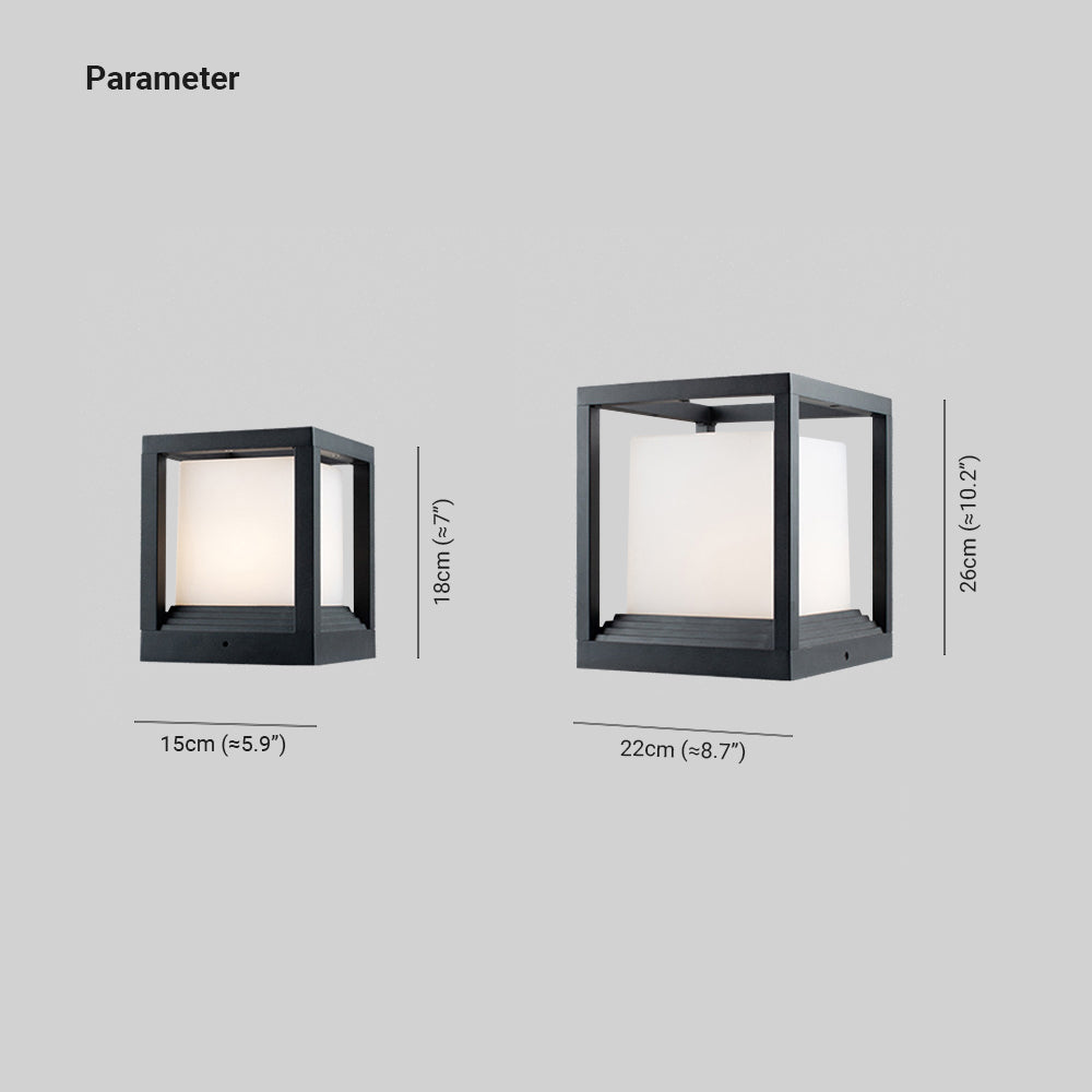 Ray Modern LED Außensockelleuchte Schwarz Garten/Terrasse/Flur