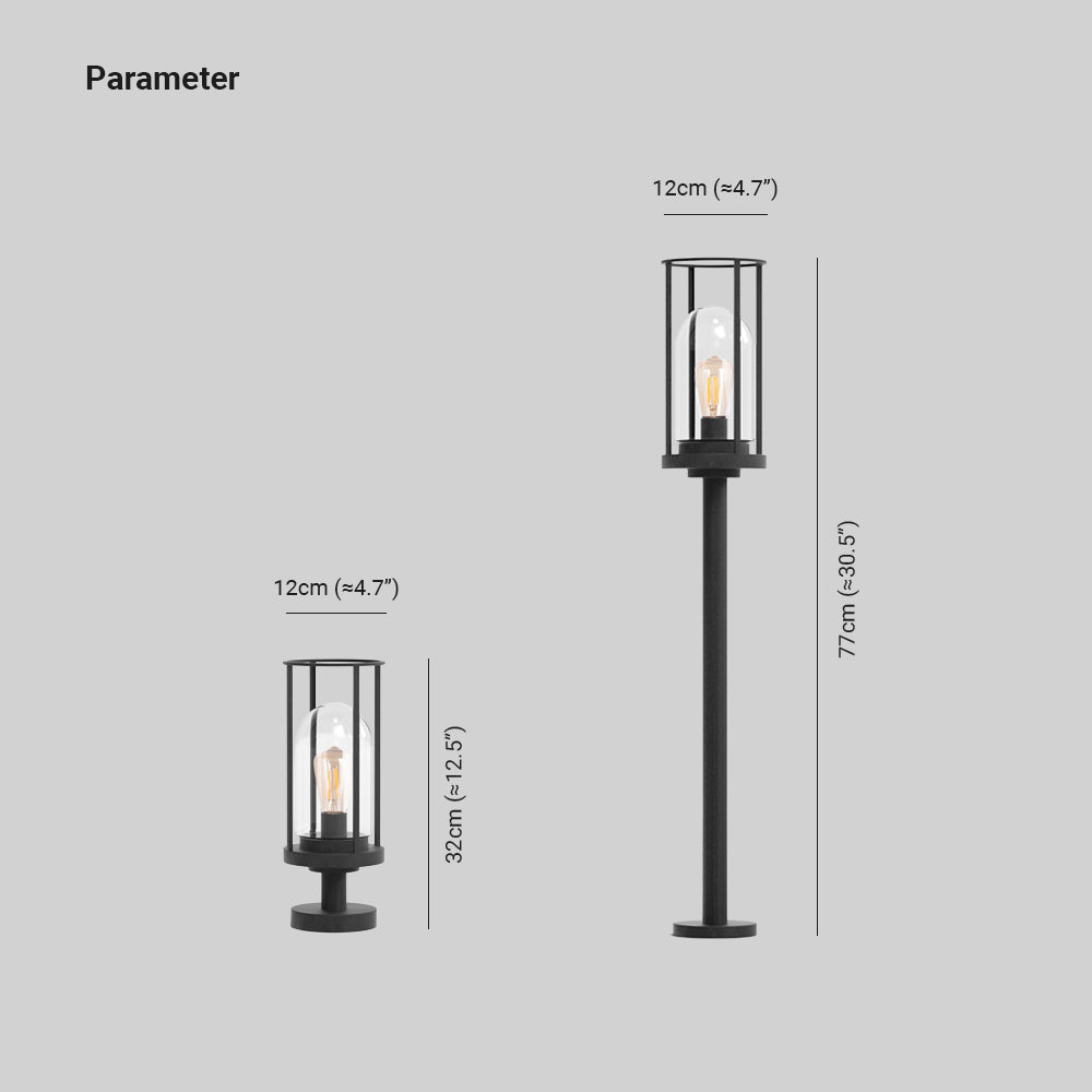 Ray ModernSolar LED Außenleuchte Schwarz Garten/Terrasse Metall Acryl