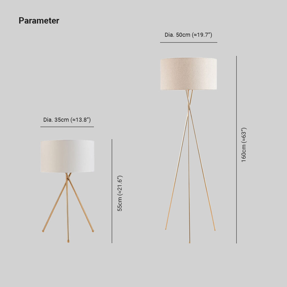 Silva Minimalistische Stehlampe Tischlampe Weiß Schlafzimmer/Büros LED