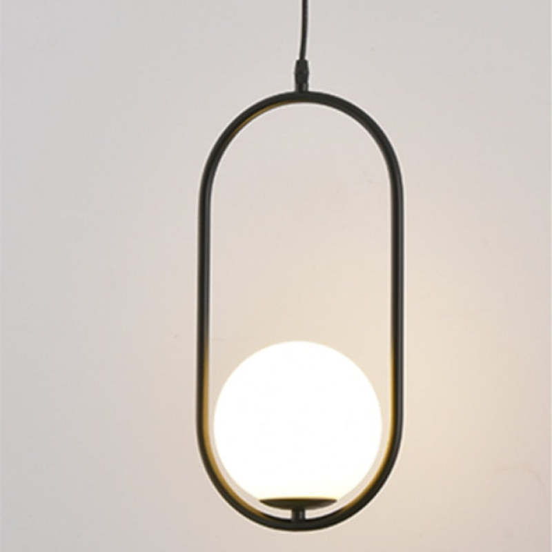 Valentina Modern LED Rund Pendelleuchte Schwaz Esszimmer/Wohn/Schlafzimmer Metall Glas
