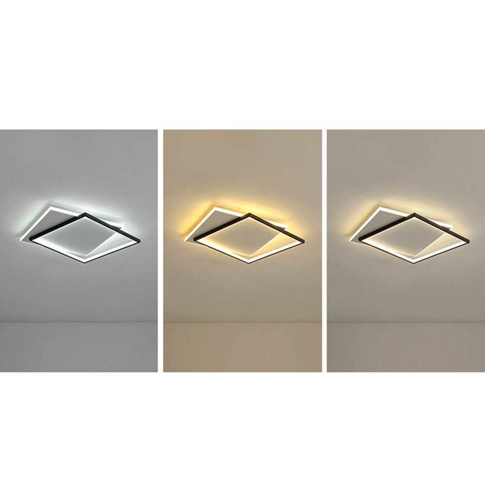 Arisha Modern LED Deckenleuchte Weiß Wohn/Schlafzimmer Metall&Acryl