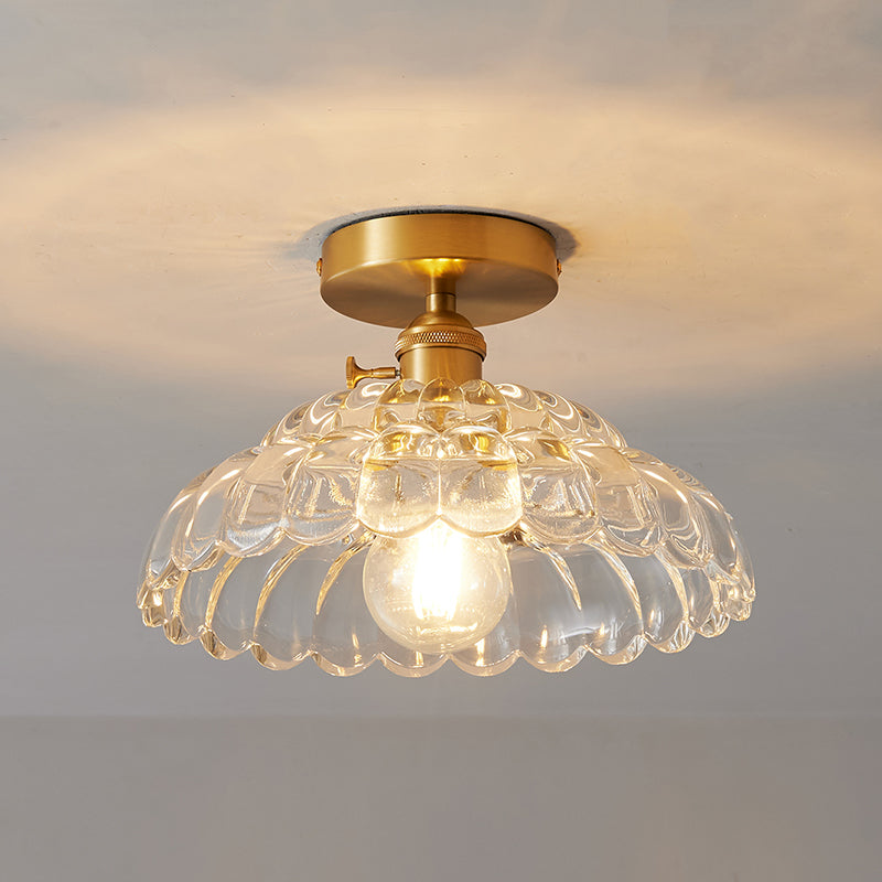 Arisha Luxuriöse Deckenleuchte Metall Glas Flur