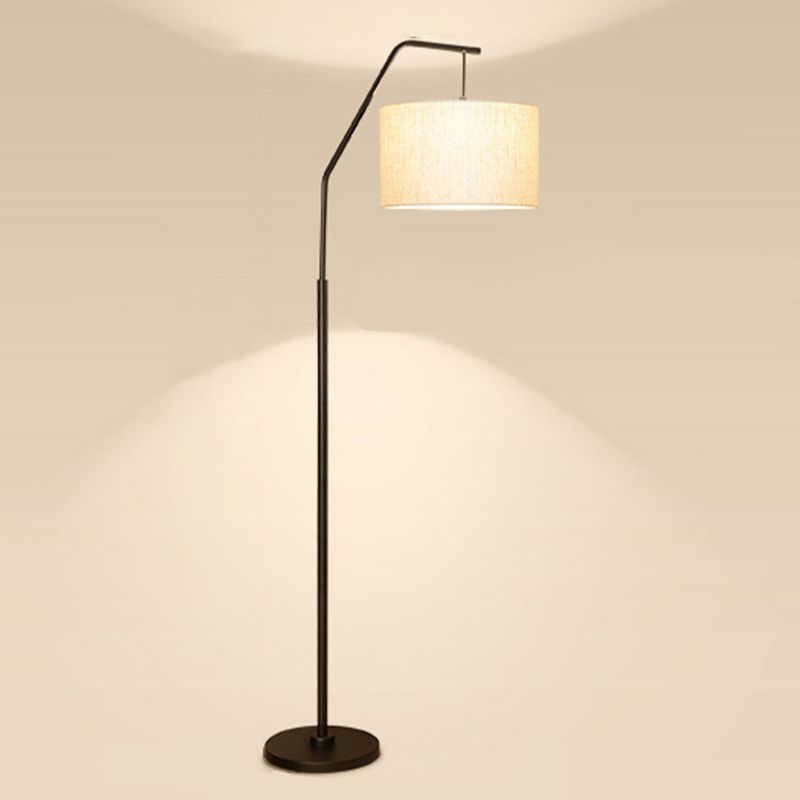 Arisha Modern Stehleuchte Cylinder, 6 Farben, Wohnzimmer, Metall Stoff