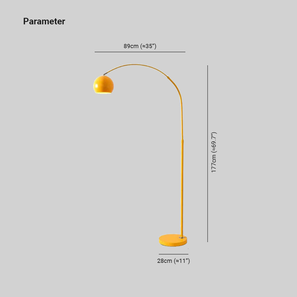 Aria Stehlampe Macaron Mehrfarbig Wohnzimmer/Schlafzimmer