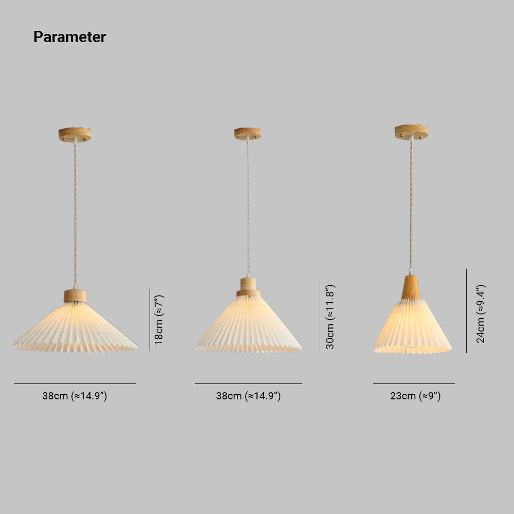 Muto Moderne LED Pendelleuchte Schlafzimmer/Wohnzimmer Weiß Holz