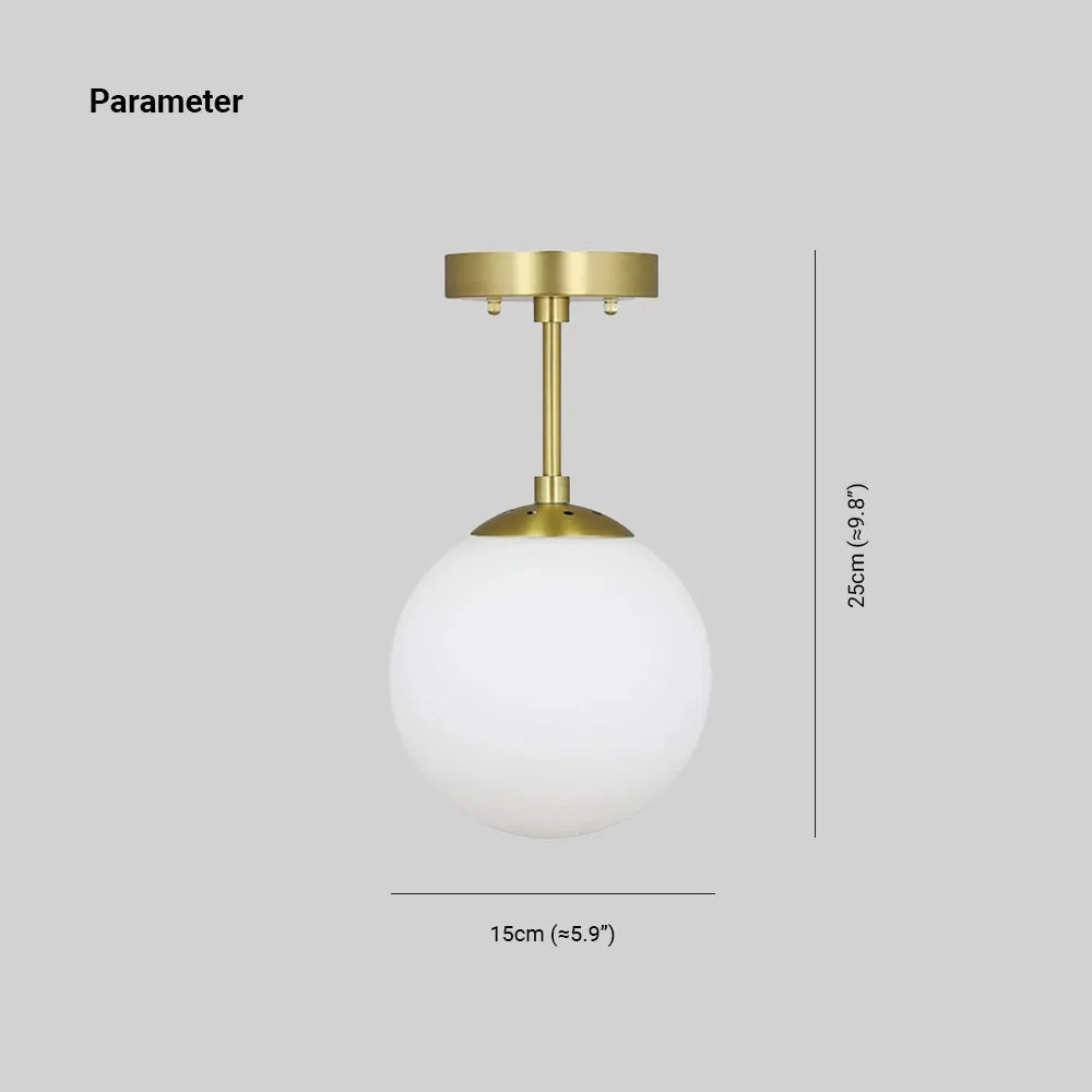 Valentina Modern LED Deckenleuchte, Kugel, Gold, Schlafzimmer/Wohnzimmer