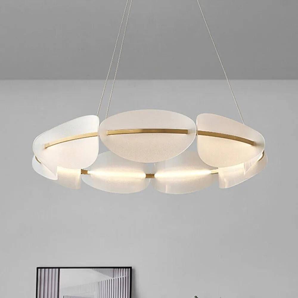 Arisha Pendelleuchte Farbtemperatur Schaltbar Weiß, Metall, Esszimmer