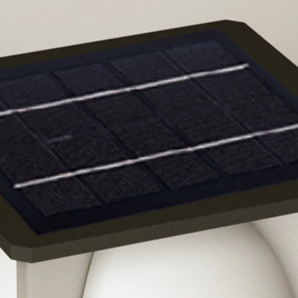 Aria Mond AußensockelleuchteSolar Schwarz Garten Metall