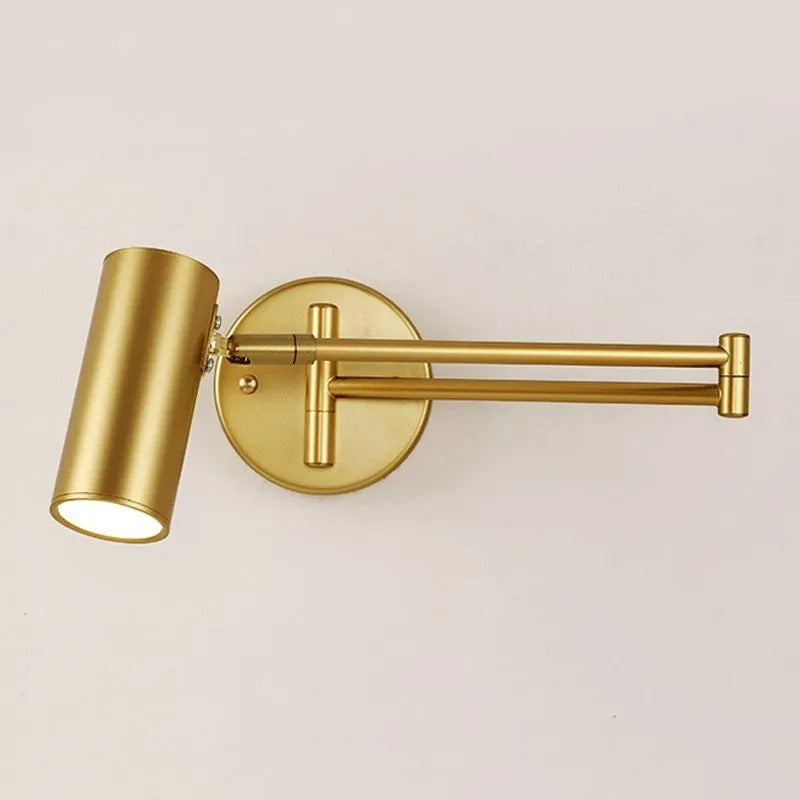 Silva Modern Wandleuchte Zylindrisch Verstellbare, 2 Farben, Wohnzimmer, Metall