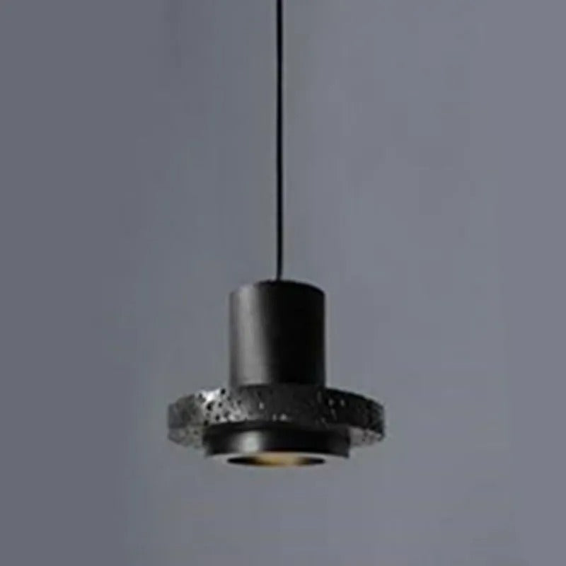 Arisha Modern LED Pendelleuchte Schwarz Wohn/Schlaf/Esszimmer Stein