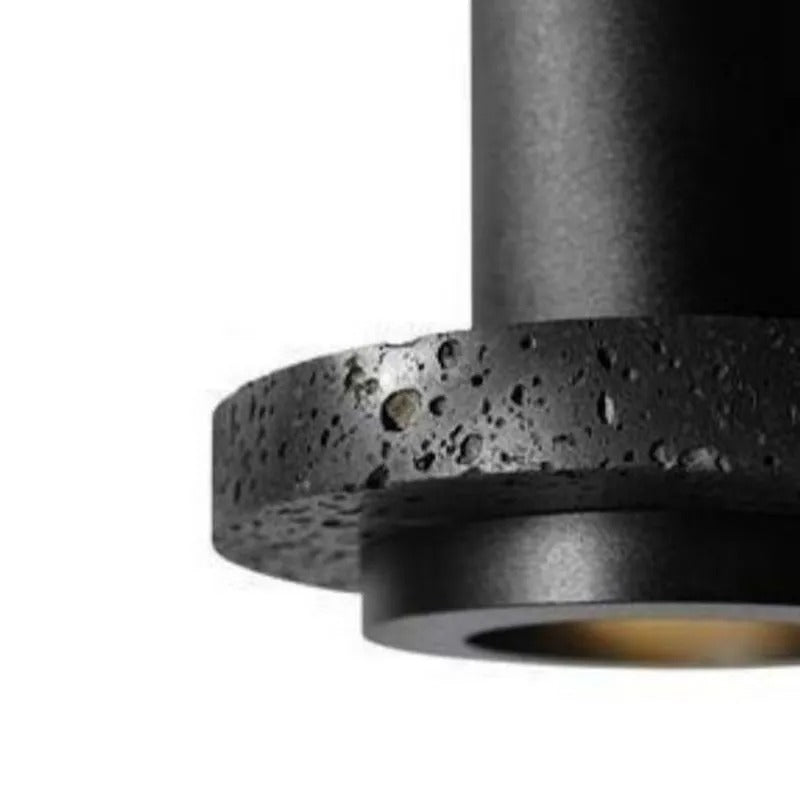 Arisha Modern LED Pendelleuchte Schwarz Wohn/Schlaf/Esszimmer Stein