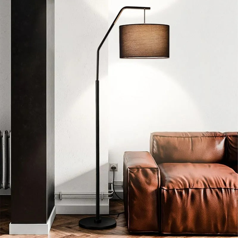 Arisha Modern Stehleuchte Cylinder, 6 Farben, Wohnzimmer, Metall Stoff