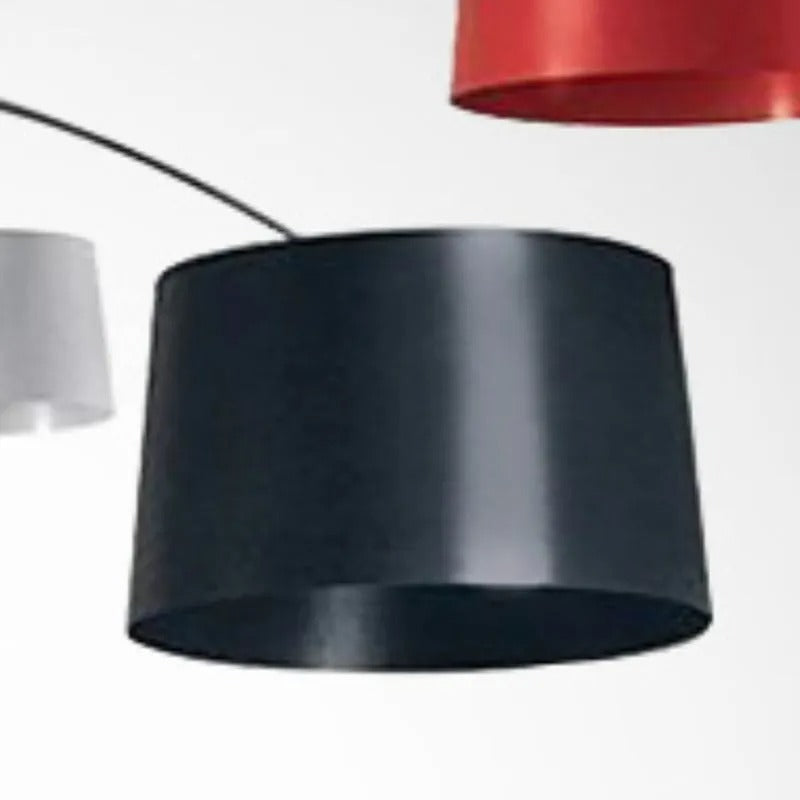Arisha Cool Modern Stehleuchte Metallbogen, Schwarz/Weiß/Rot/Blau, Schlafzimmer, Metall