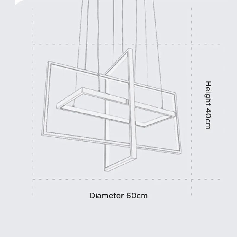 Postmoderne Geometrische Pendelleuchte für Wohn- & Esszimmer