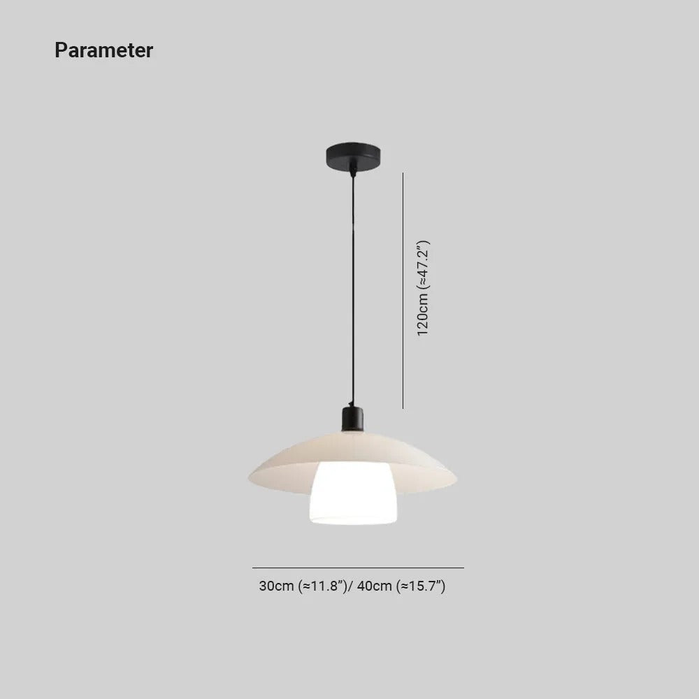Arisha Modern LED Pendelleuchte Weiß Esszimmer Esstisch Metall&Glas