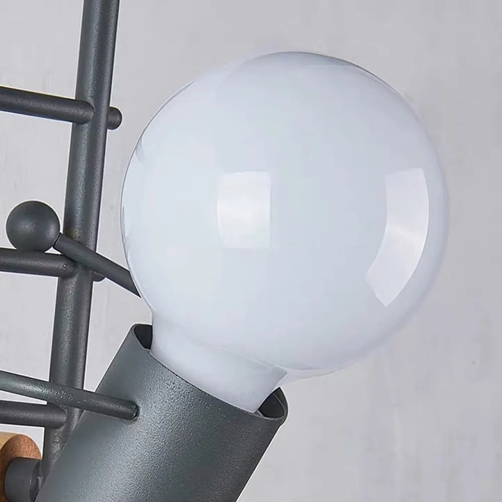 Arisha Modern LED Wandleuchte Arbeitszimmer/Schlafzimmer Weiß/Grau