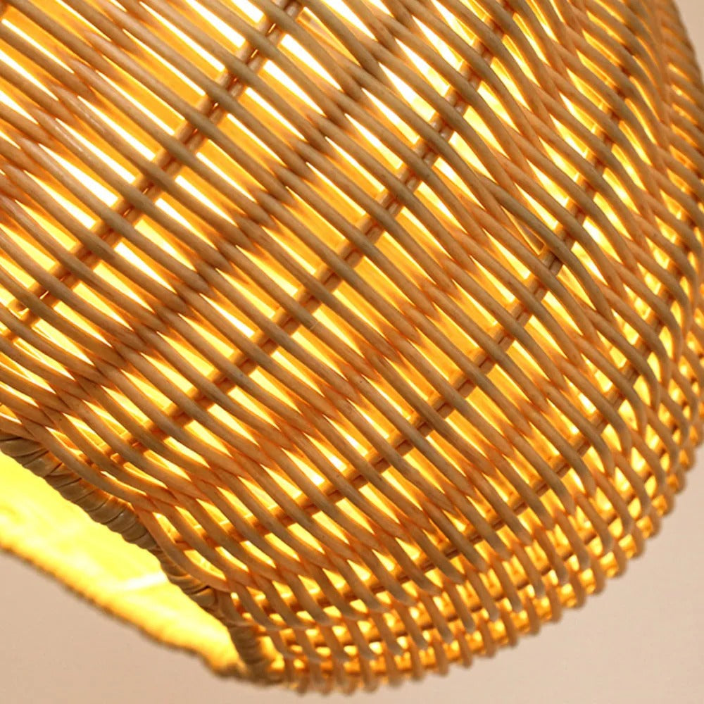 Ritta Außenpendelleuchte, Metall & Rattan, 2 Farben