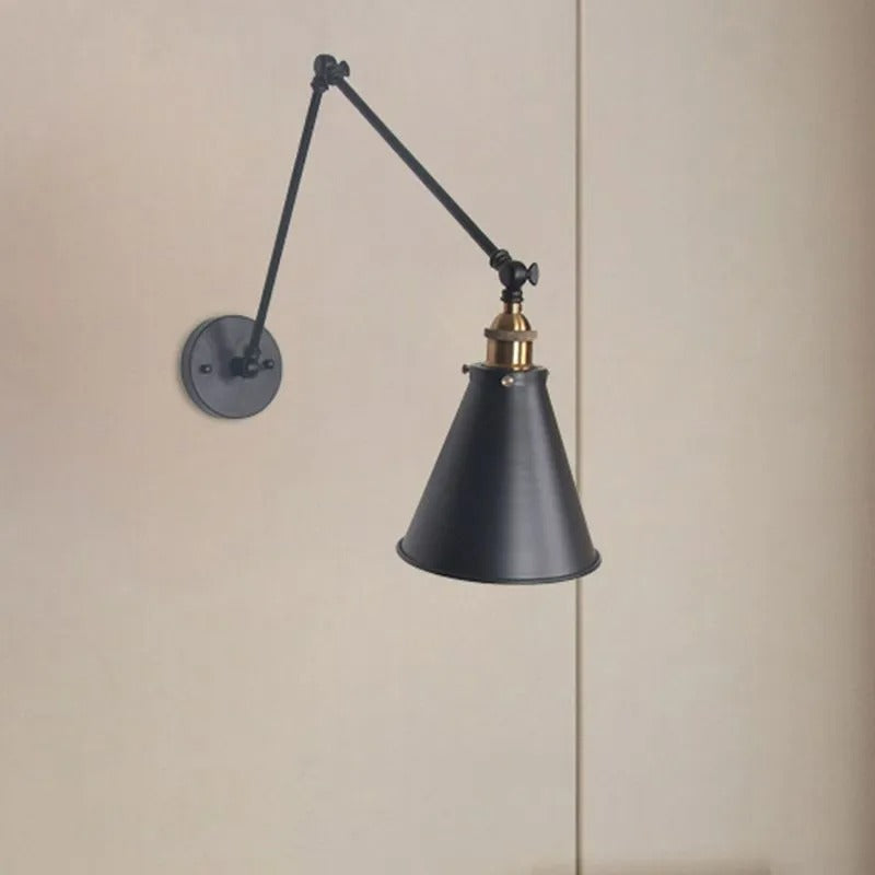 Silva Modern Wandleuchte Verstellbar, 2 Farben, Wohnzimmer, Metall