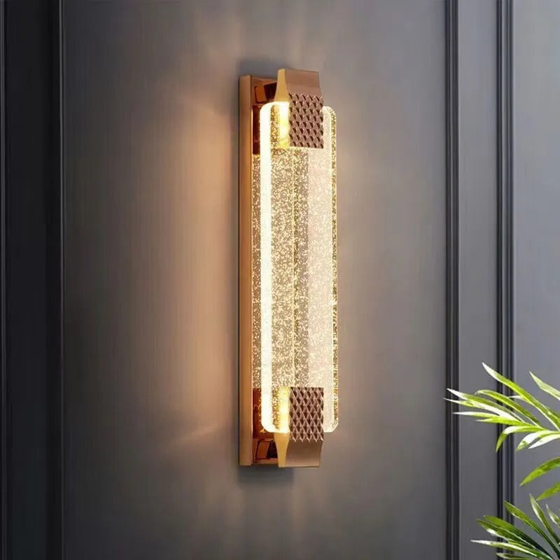 Kristy Modern Innenwandleuchte Metall/Glas Wohnzimmer/Esszimmer