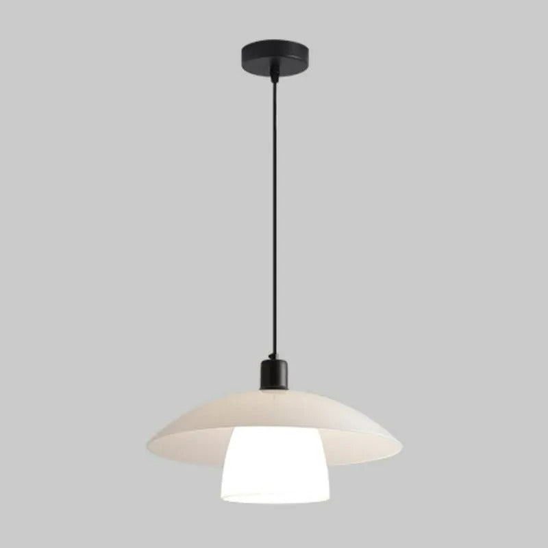 Arisha Modern LED Pendelleuchte Weiß Esszimmer Esstisch Metall&Glas