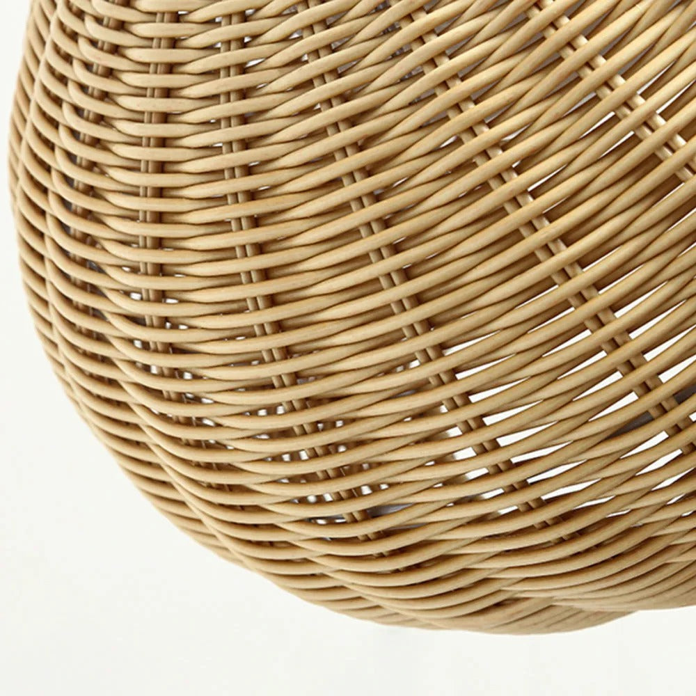 Ritta Außenpendelleuchte, Metall & Rattan, 2 Farben