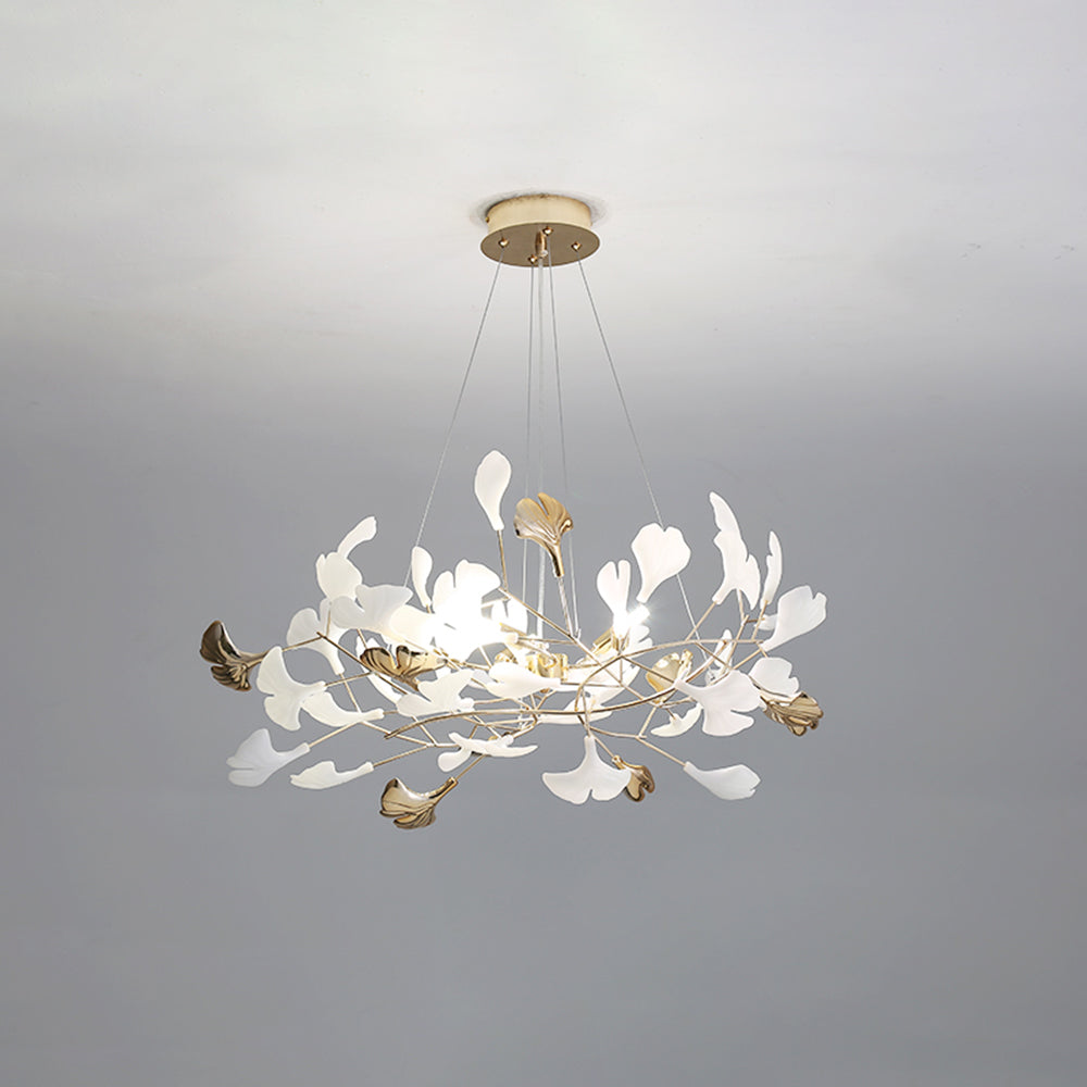 Olivia Modern LED Pendelleuchte Gold Schlaf/Wohnzimmer Keramik