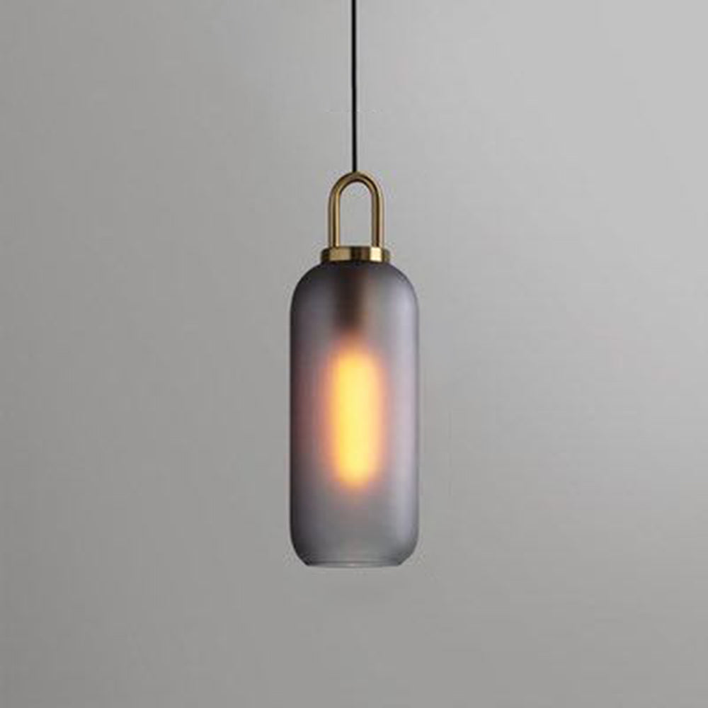 Valentina Industriale LED Pendelleuchte Gold/Schwarz Schlaf/Wohnzimmer Glas