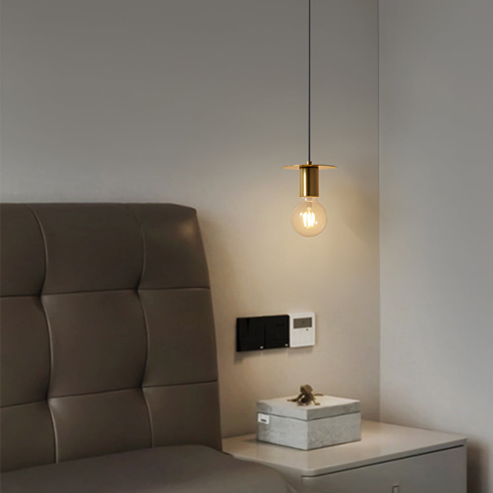 Valentina Modern Pendelleuchte Kupfer Walnuss Schlafzimmer Esszimmer