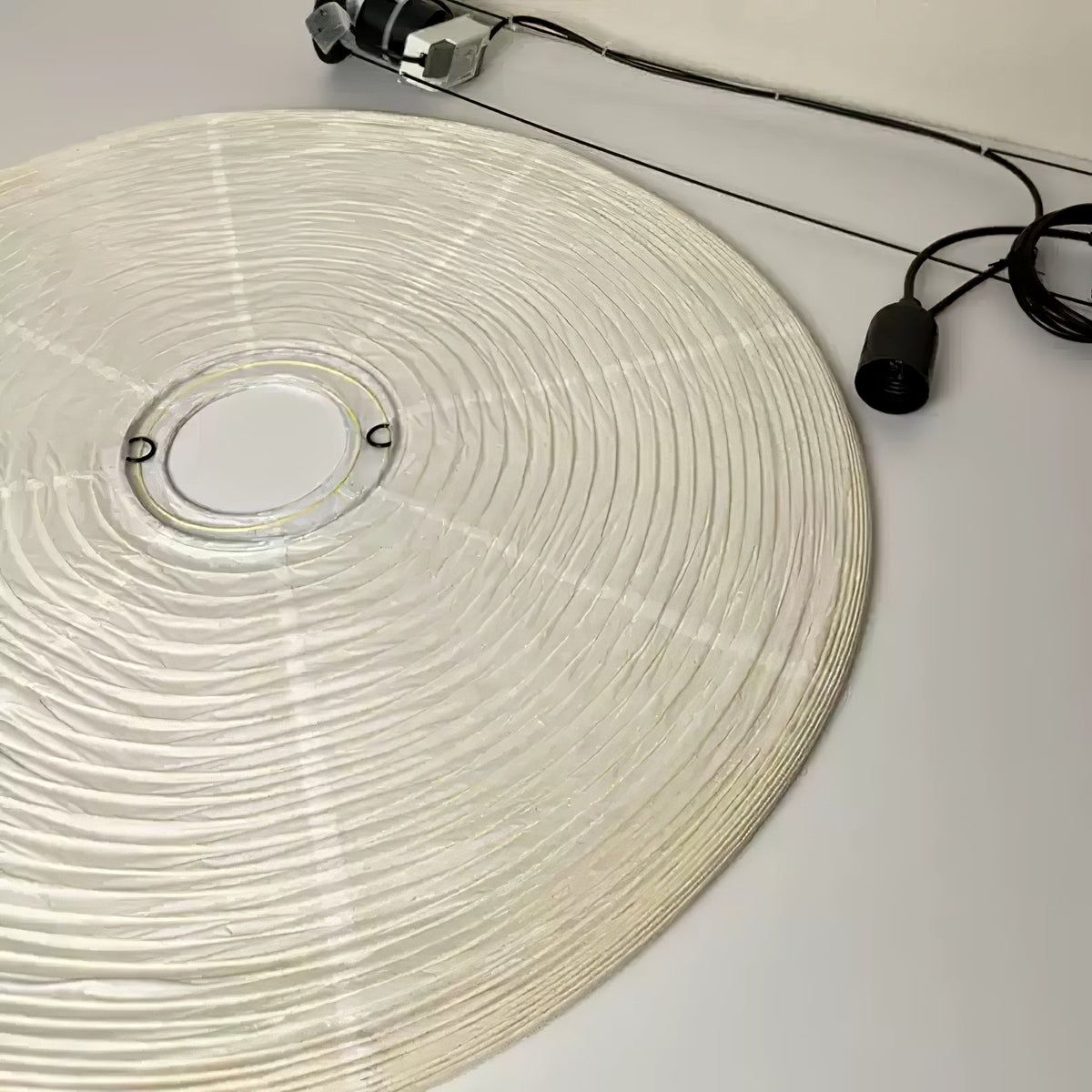 Noveno Pendelleuchte Bambus Washi-Papier rund