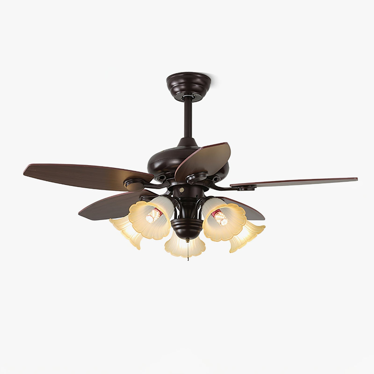 Ciraneon Vintage Deckenventilator mit Beleuchtung