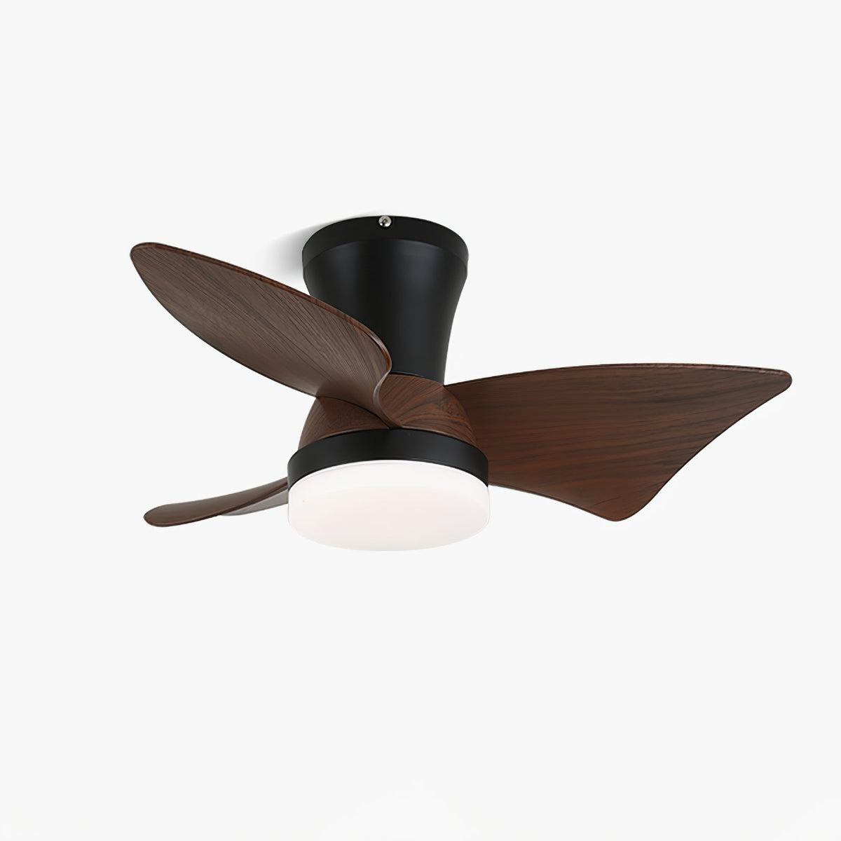 Luvora minimalistisch Deckenventilator mit Beleuchtung Holzblätter