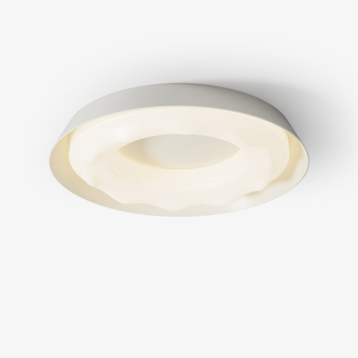 Vathais zeitgenössische minimalistische Deckenleuchte mit Wellenoptik