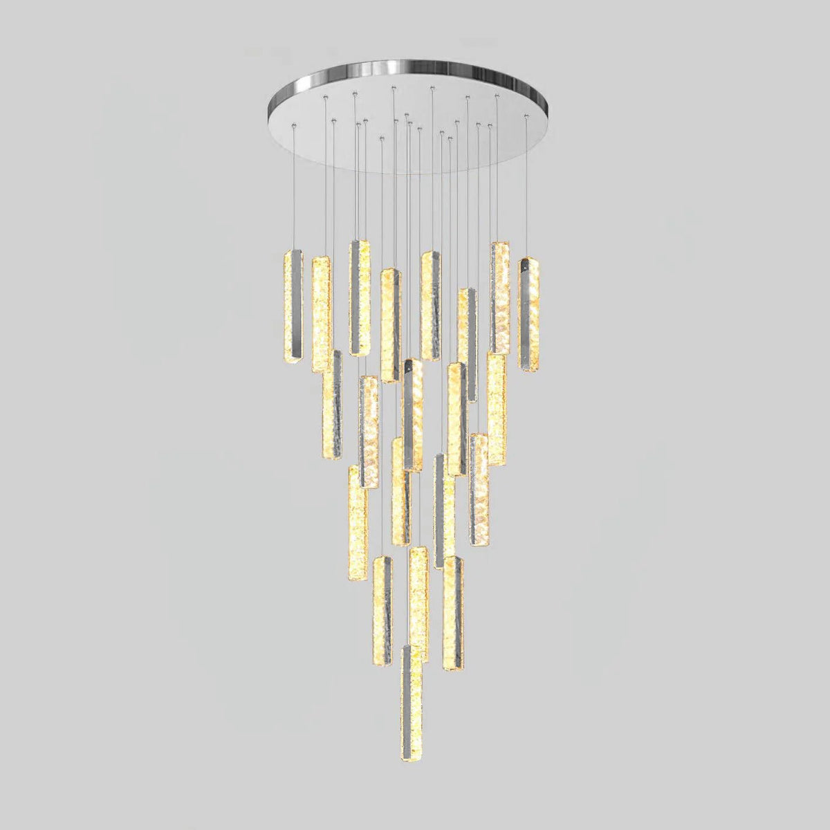 Sorenaria Kronleuchter Villa Forci Pendelleuchte Silber modern