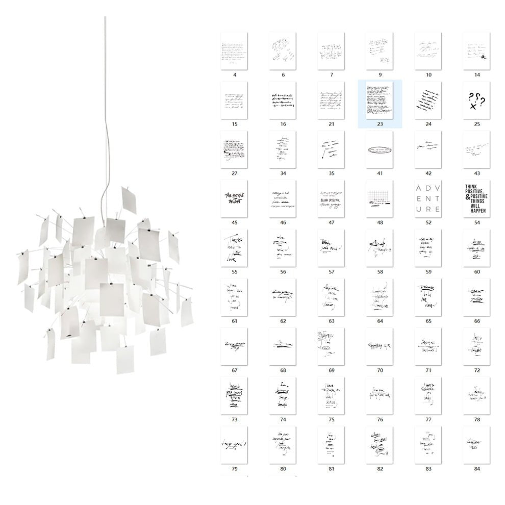 Lunerira Kronleuchter aus Papier – zeitgenössisches Design für das Wohnzimmer