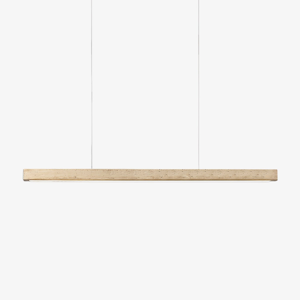 Lyven Minimalistische Travertin-Pendelleuchte linear